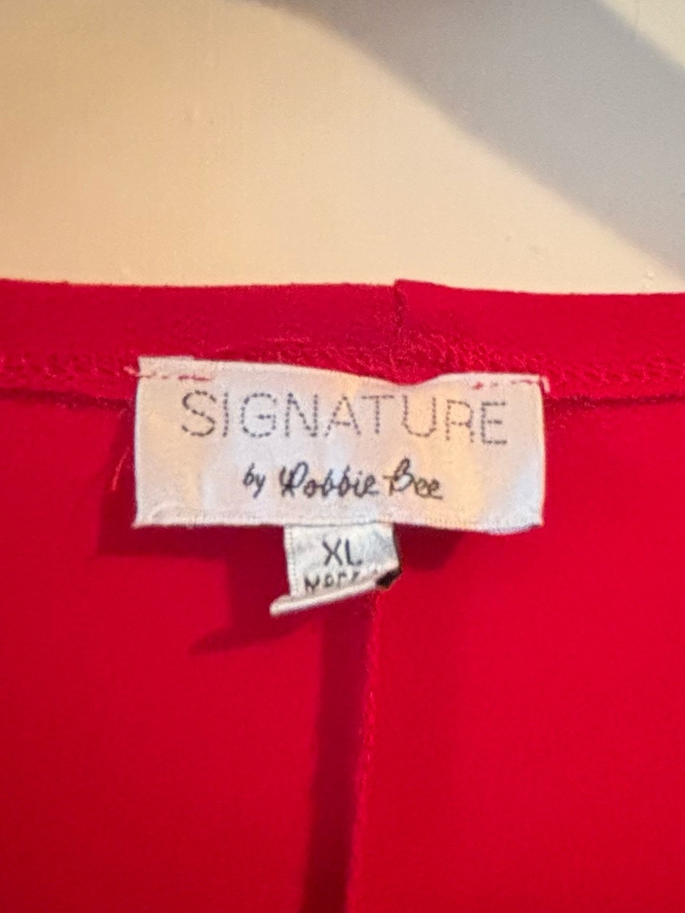 Robbie Bee Vibrant Red Midi Dress with Front Tie - Picture 5 of 5